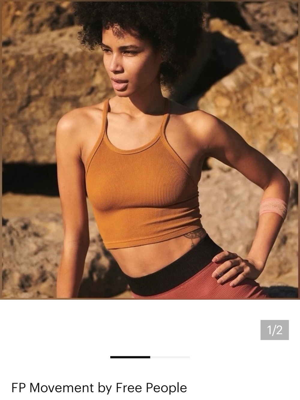 FP Movement by Free People Ribbed Crop Tank